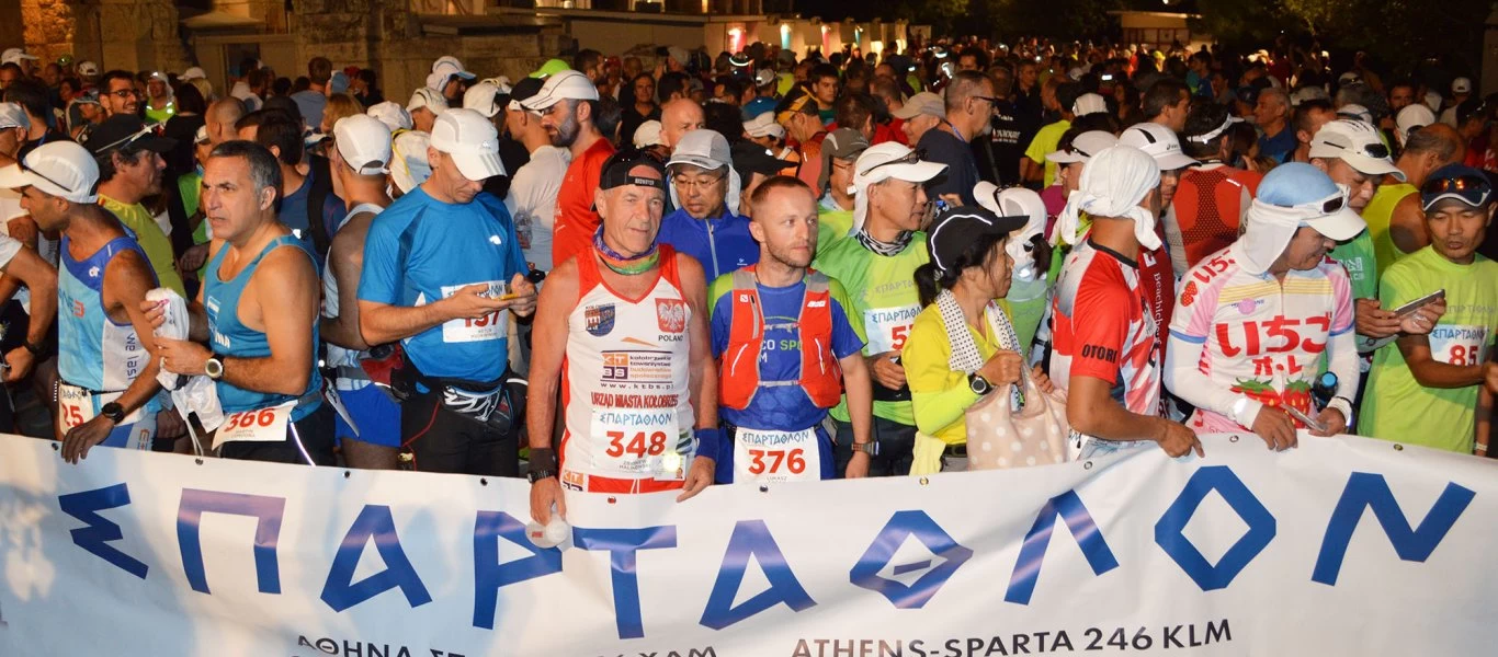 Σπάρταθλον: Δείτε την τελετή λήξης του αγώνα των 246 χλμ. προς τιμήν του ημεροδρόμου Φειδιππίδη